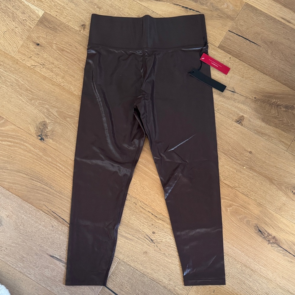 Carbon38 Shiny Brown Leggings